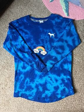 PINK TIE-DYE CREW (XS) RARE